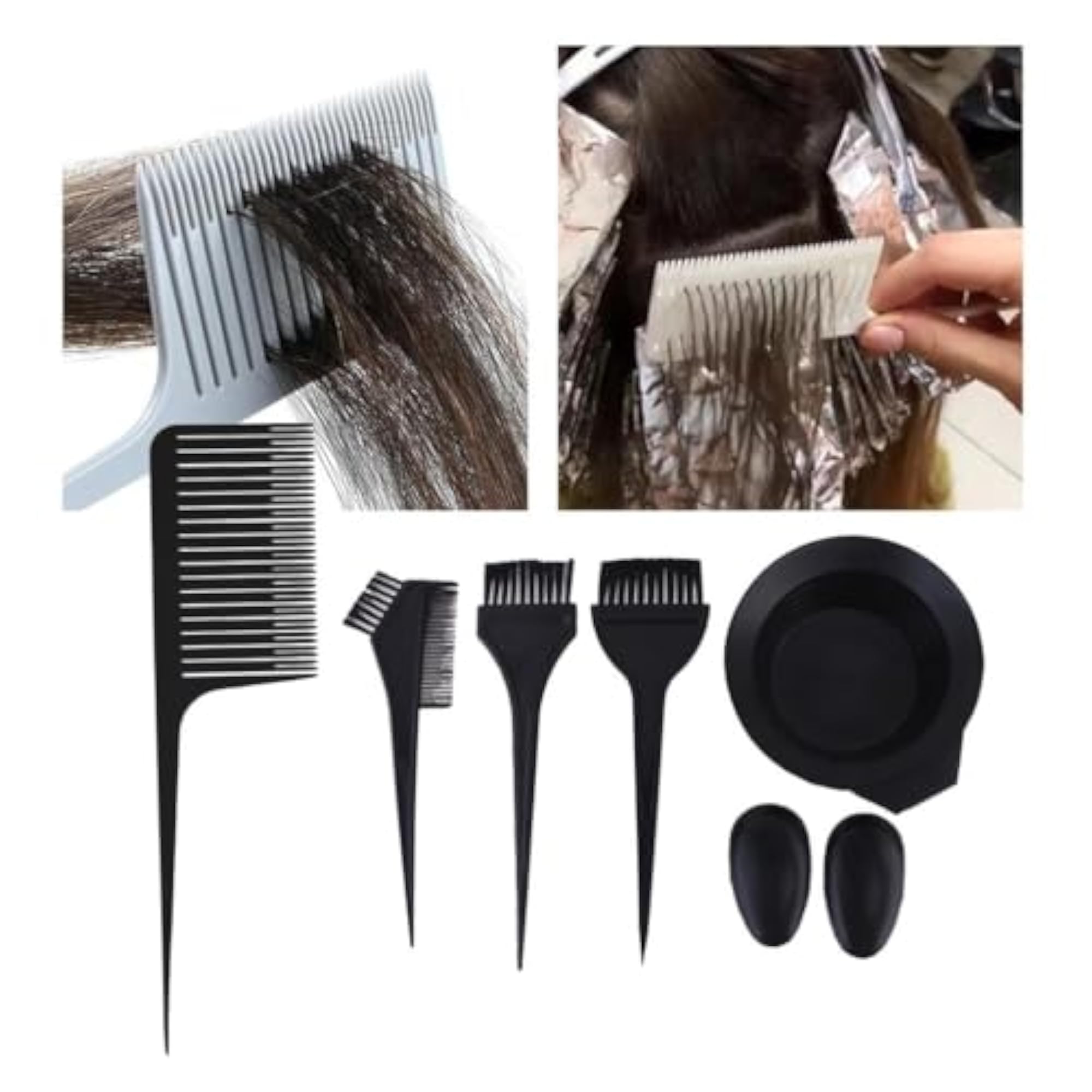 Hair Color Dye Bowl Comb Brush Set
